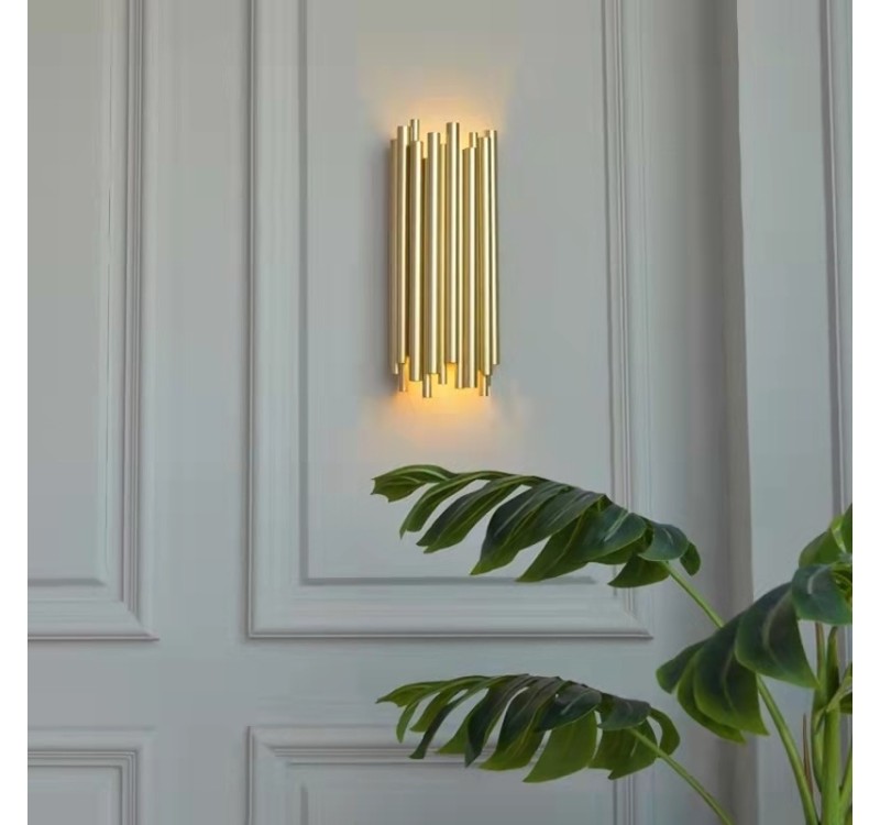 MOOSEE lampa ścienna TUBO złota