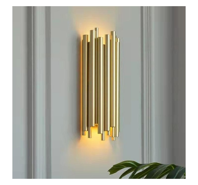 MOOSEE lampa ścienna TUBO złota