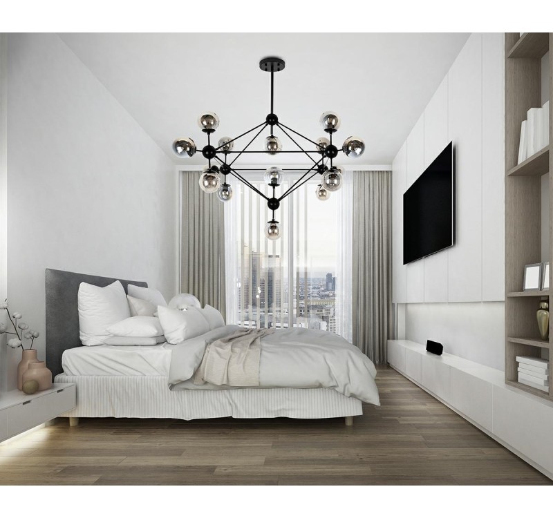 MOOSEE lampa wisząca ASTRIFERO 15 czarna