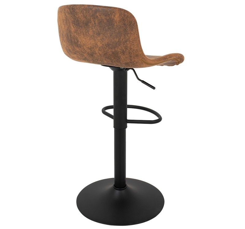 Krzesło barowe STOR PU regulowane  brązowe