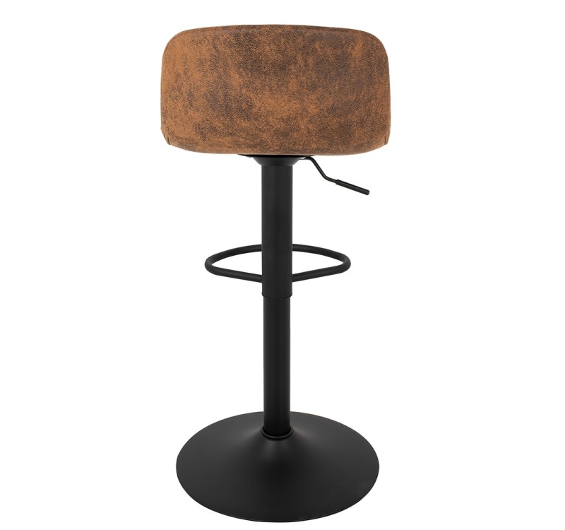 Krzesło barowe STOR PU regulowane  brązowe