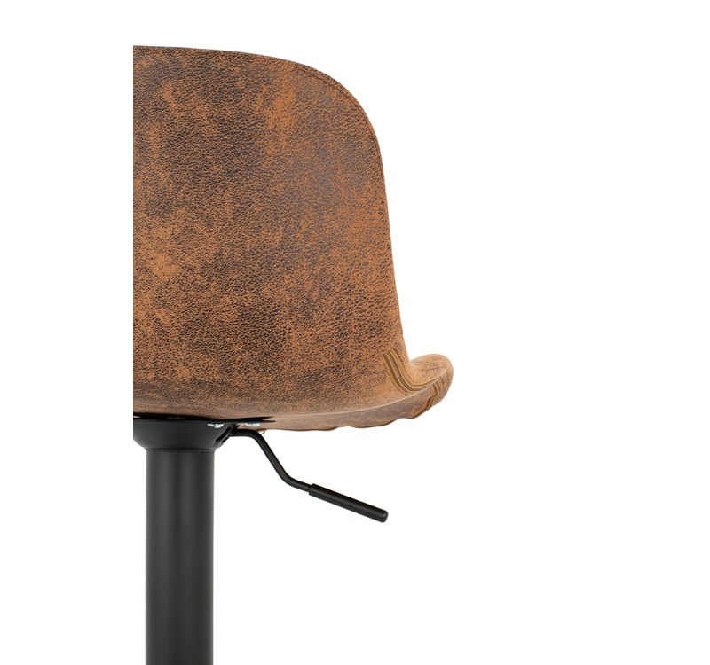 Krzesło barowe STOR PU regulowane  brązowe