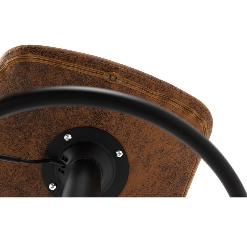 Krzesło barowe STOR PU regulowane  brązowe