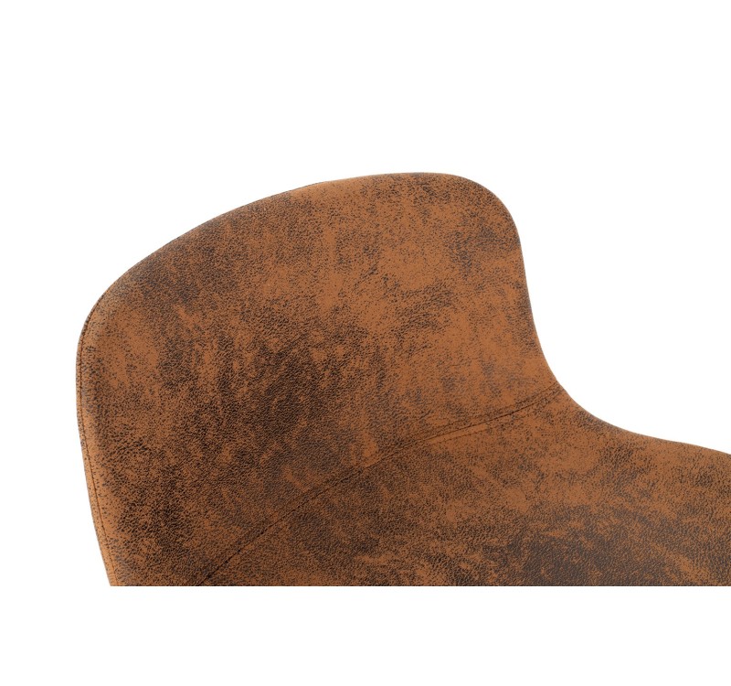 Krzesło barowe STOR PU regulowane  brązowe