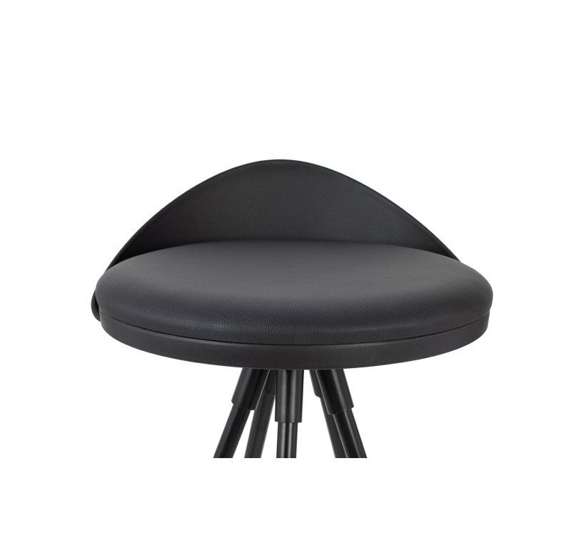 Krzesło barowe LANZA 76 czarne