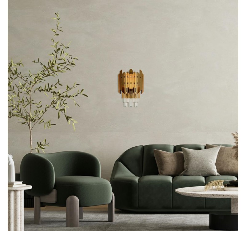 MOOSEE lampa ścienna MAJESTIC złota