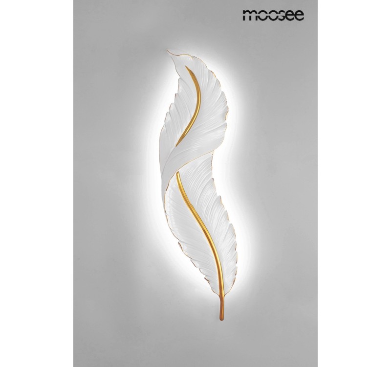 MOOSEE lampa ścienna IKAR 60  biała / złota