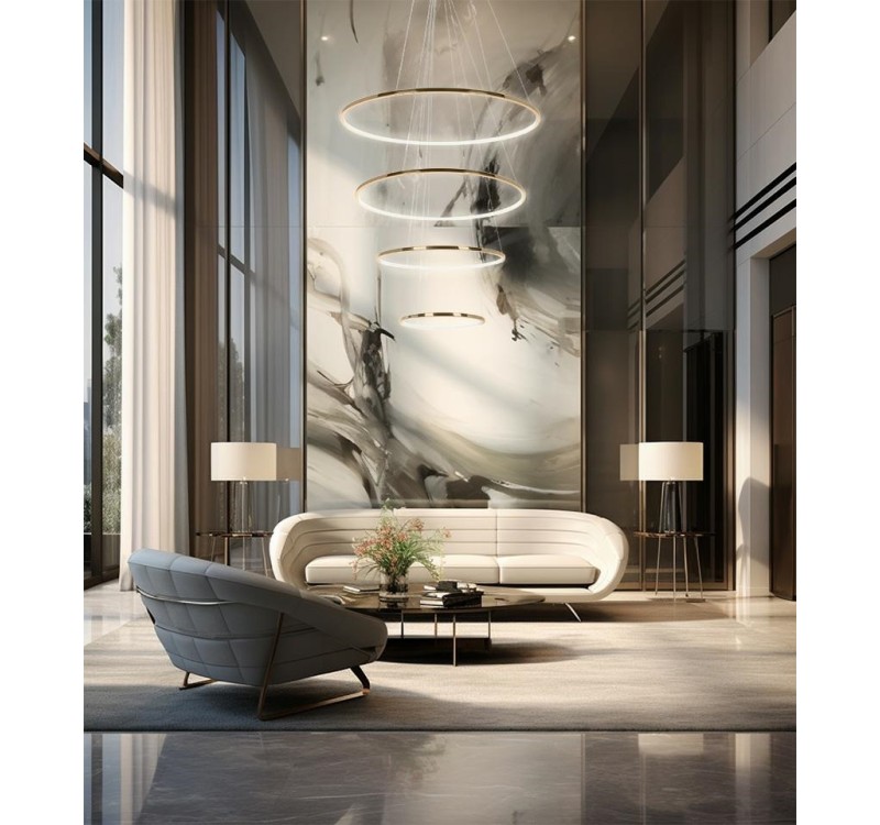 MOOSEE lampa wisząca RING SLIM M złota