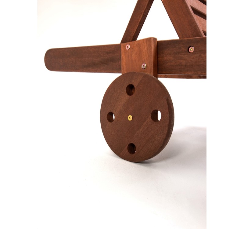 Zestaw ogrodowy AZURE leżak z materacem  i poduszką biało-czarny