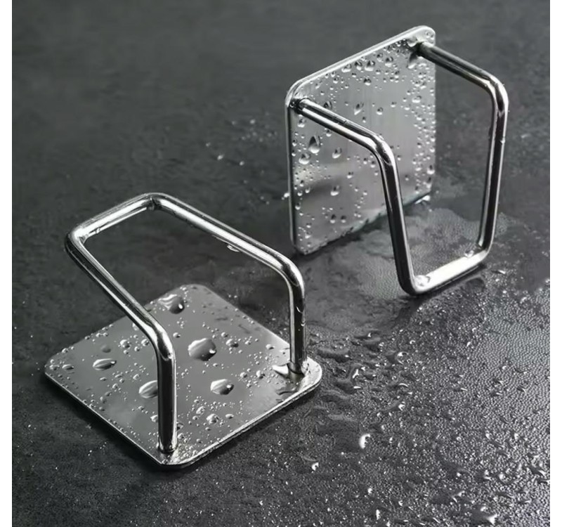 Uchwyt na zmywak SHP POMAX srebrny