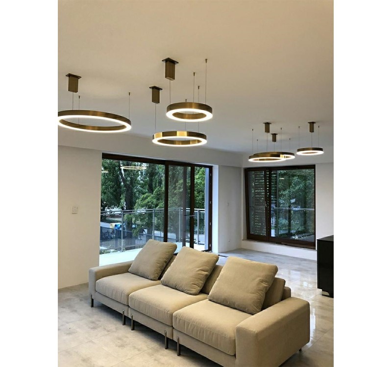 MOOSEE lampa wisząca RING 80 złota