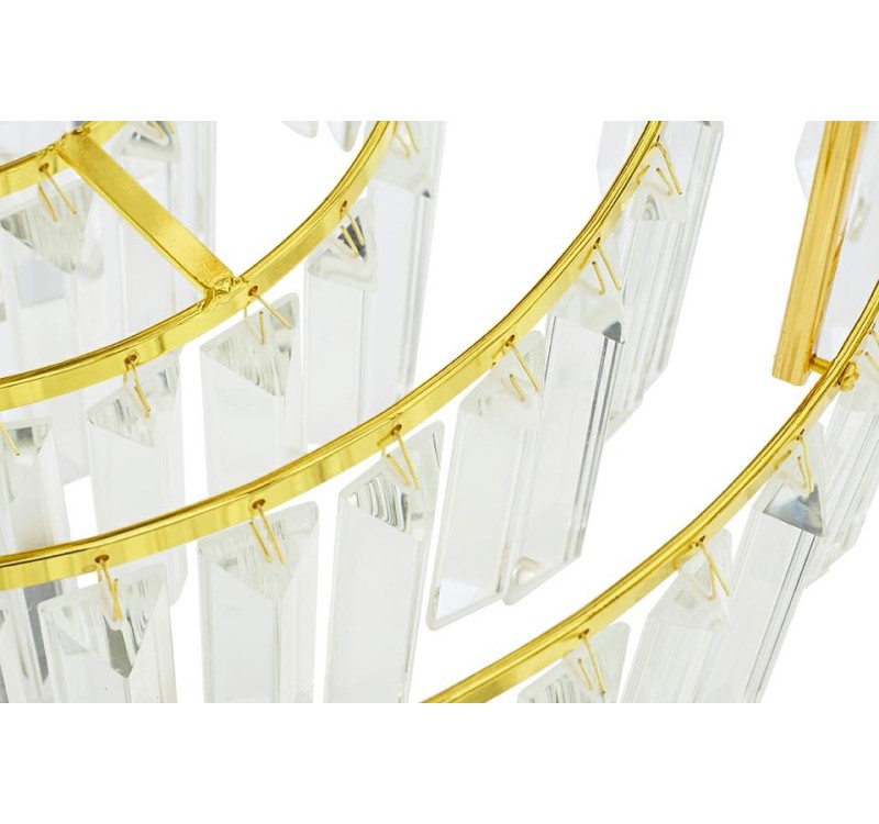 Lampa wisząca IMPERIAL GOLD 80 - stal, kryształ