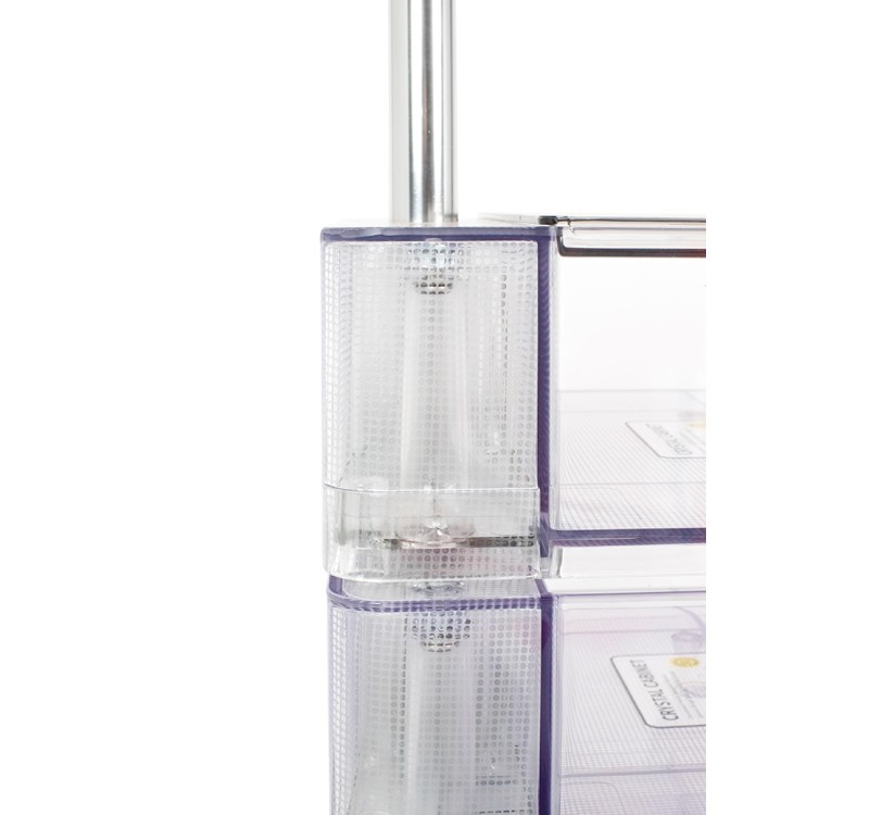 Szafka VISION transparentna - poliwęglan, kółeczka