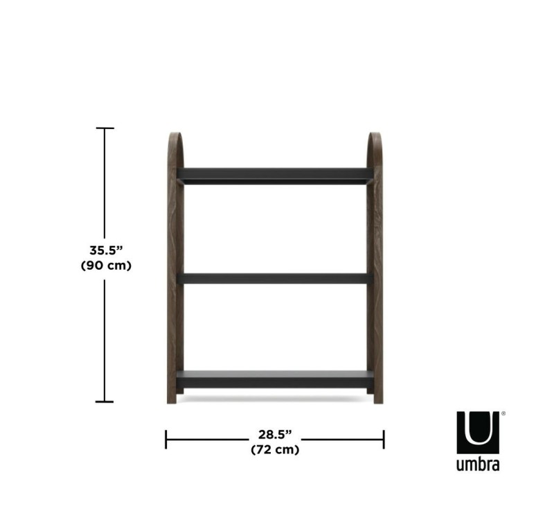 UMBRA półka wolnostojąca BELLWOOD czarny orzech