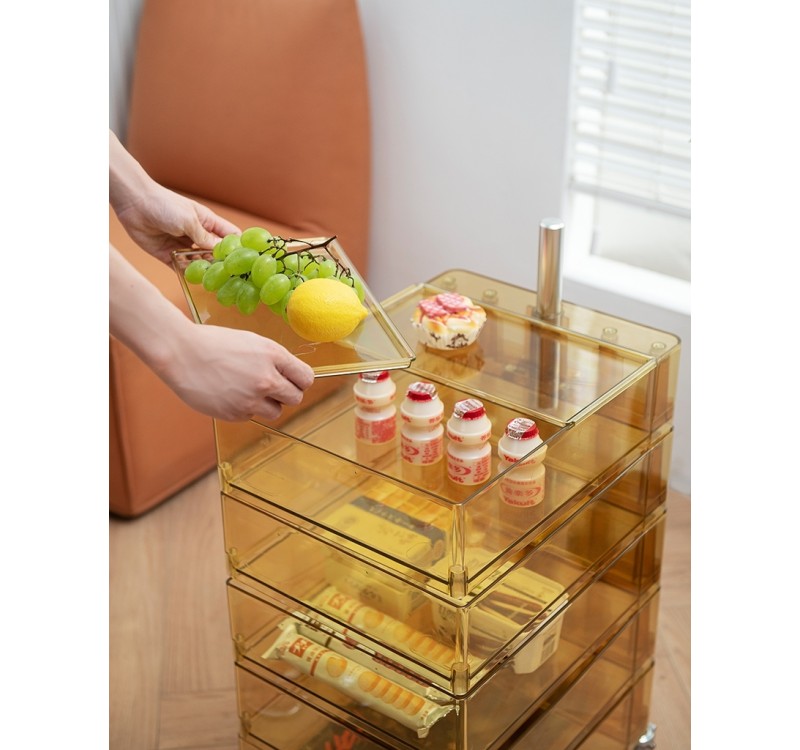 Szafka VISION transparentna - poliwęglan, kółeczka