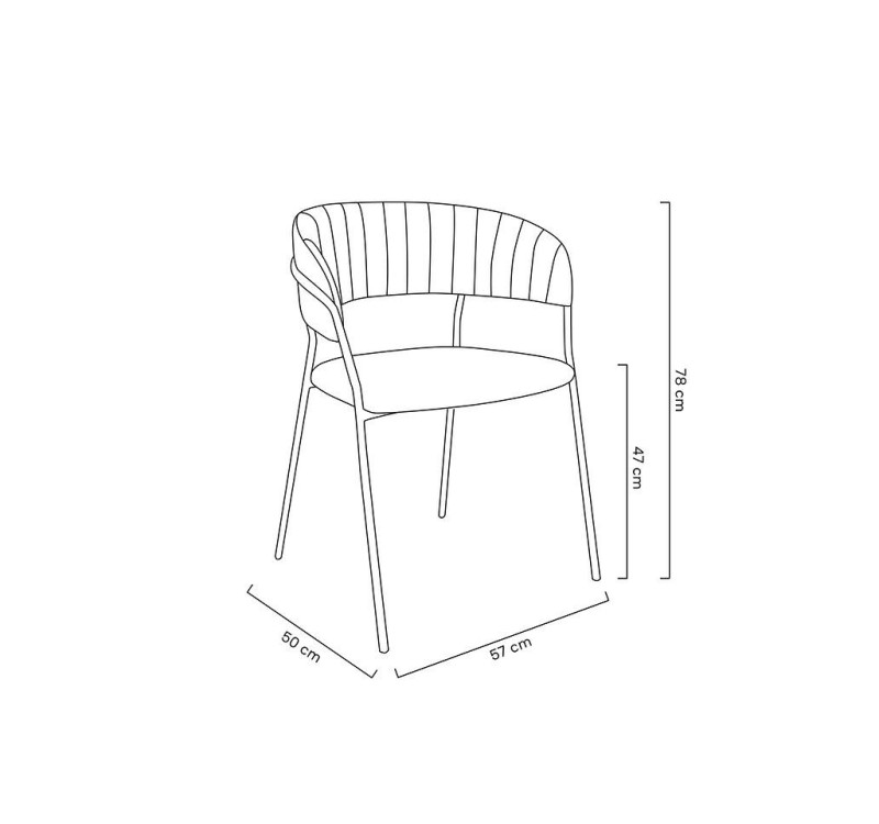 Krzesło MARGO żółte