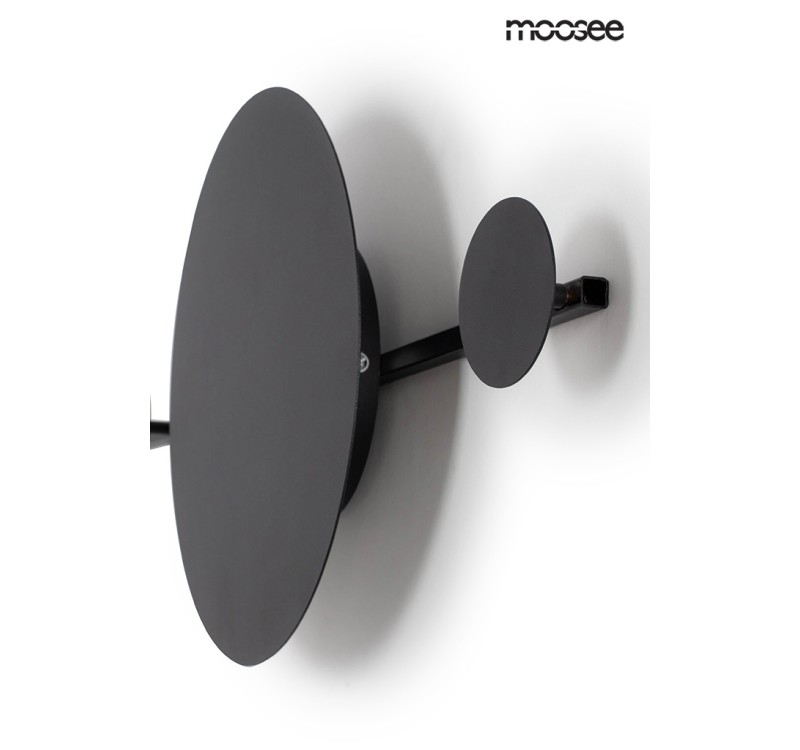 MOOSEE lampa ścienna SHADOW HANG z wieszakiem czarna