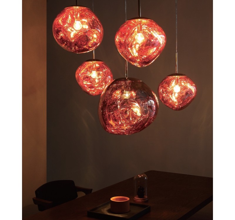 MOOSEE lampa wisząca FUSION 40 miedziana  - akryl