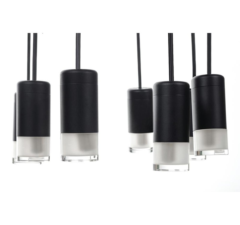 MOOSEE lampa wisząca FLUSSO 8 czarna