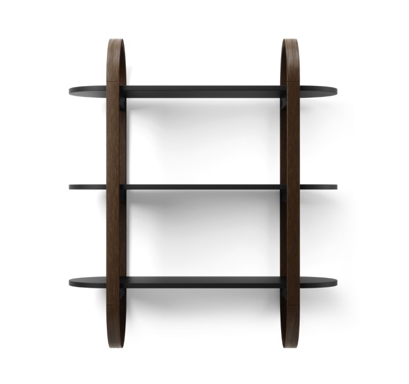 UMBRA półka ścienna BELLWOOD czarny orzech