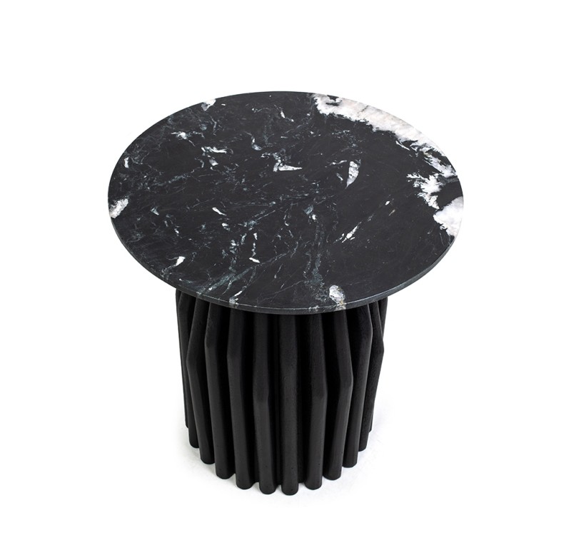 MaMaison stolik LEVANTE czarny marmur /   drewno