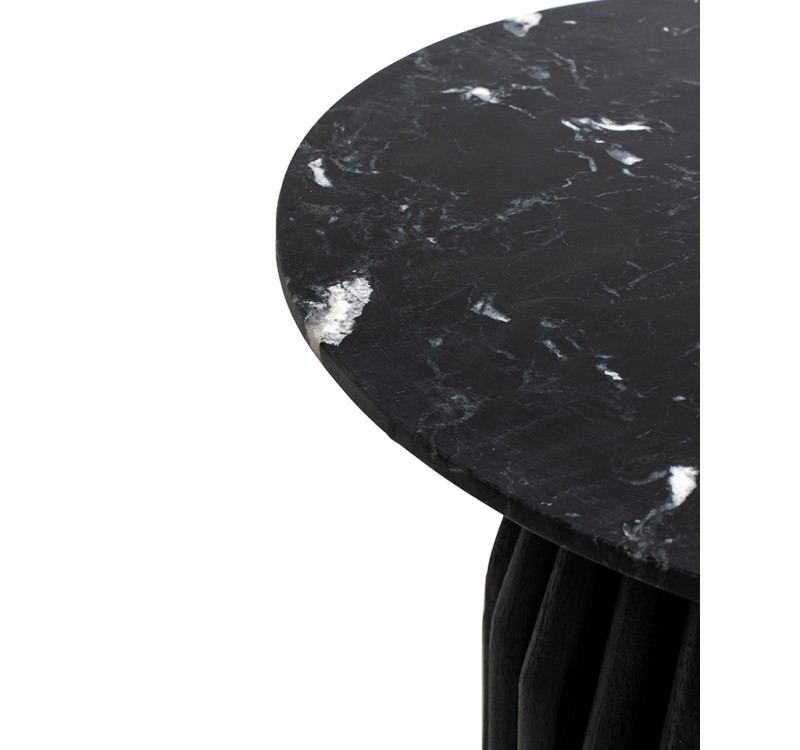 MaMaison stolik LEVANTE czarny marmur /   drewno