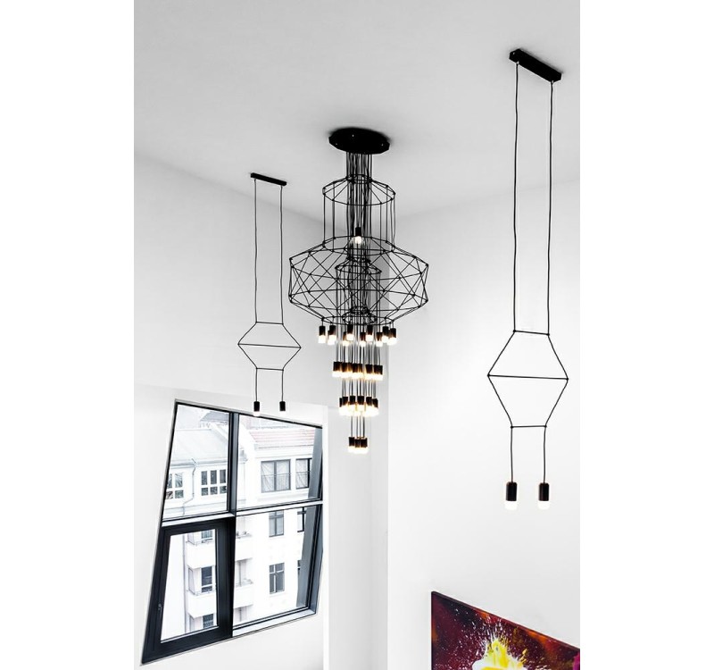 Lampa wisząca FLUSSO 43 czarna