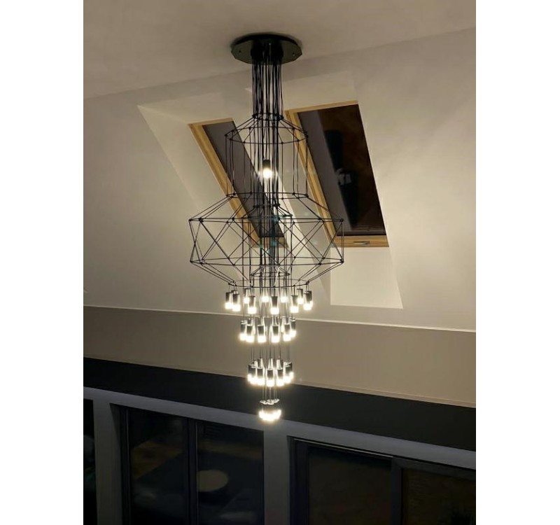 Lampa wisząca FLUSSO 43 czarna