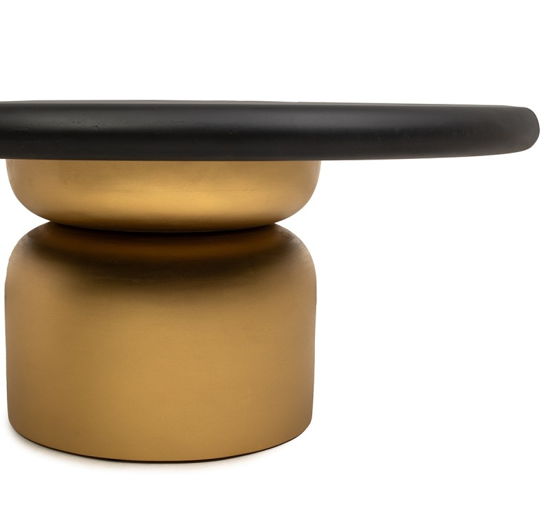 MaMaison stolik kawowy LEONARDO złoty /   czarny