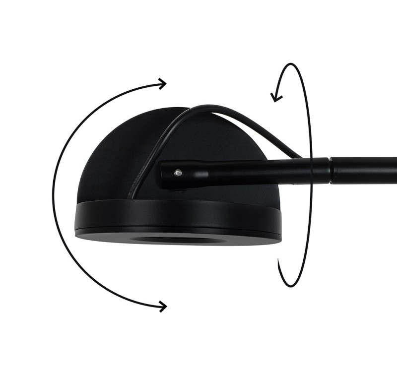 MOOSEE lampa ścienna GEAR czarna