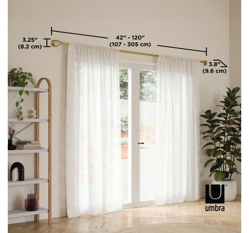 UMBRA karnisz LOOP 1 107 - 305 cm złoty