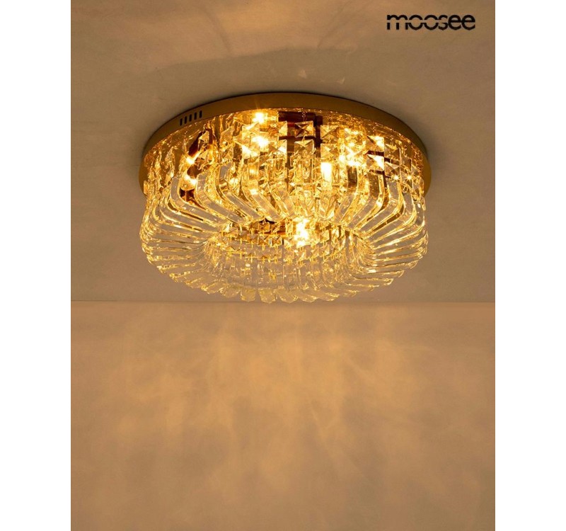 MOOSEE lampa sufitowa / plafon BALUNA 80  złota