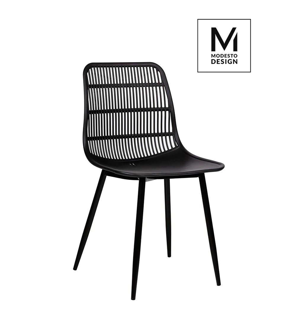 MODESTO krzesło BASKET czarne - polipropylen
