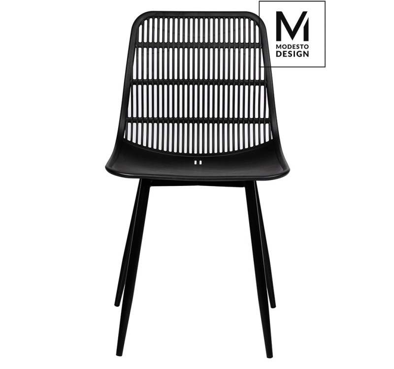 MODESTO krzesło BASKET czarne - polipropylen