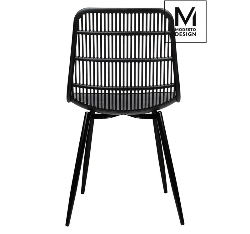 MODESTO krzesło BASKET czarne - polipropylen