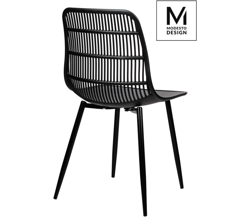 MODESTO krzesło BASKET czarne - polipropylen