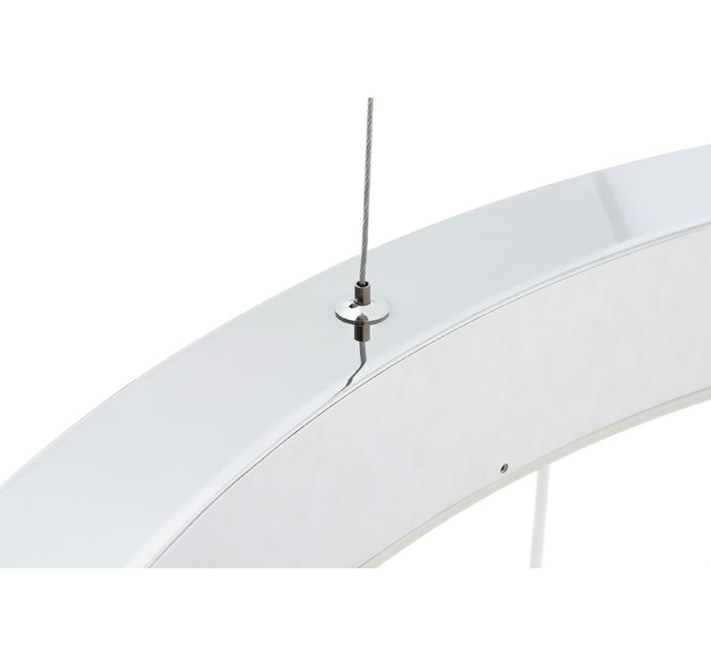 Lampa wisząca RING 100 srebrna - LED, stal polerowana