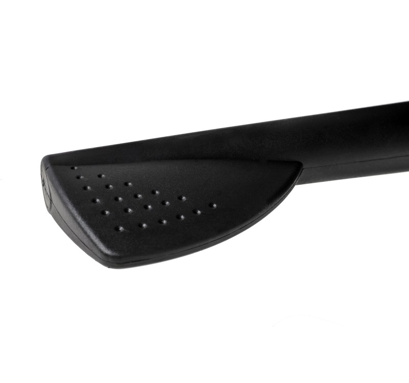 Fotel biurowy LOUNGE BUSINESS czarny - sklejka orzech, skóra naturalna, stal polerowana