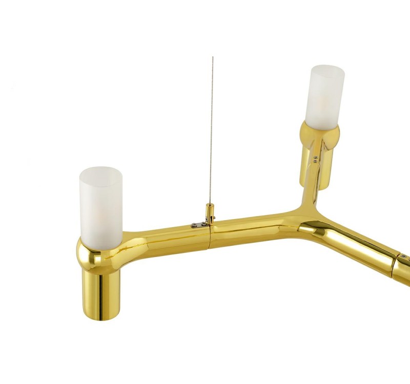 Lampa wisząca ATOMIC LONG złota