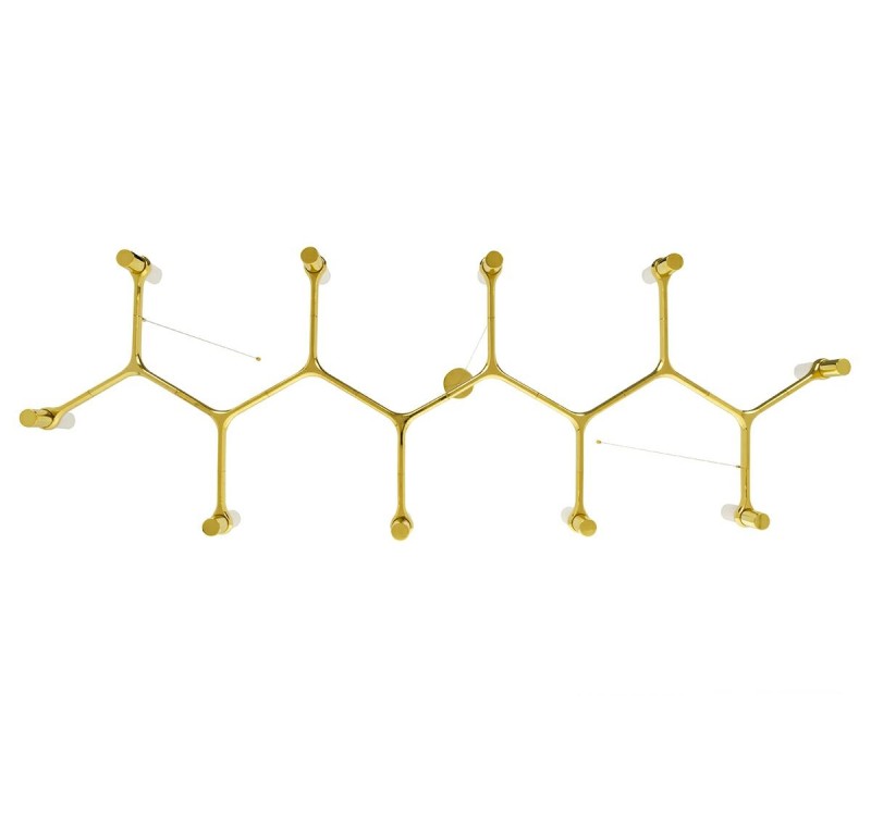 Lampa wisząca ATOMIC LONG złota