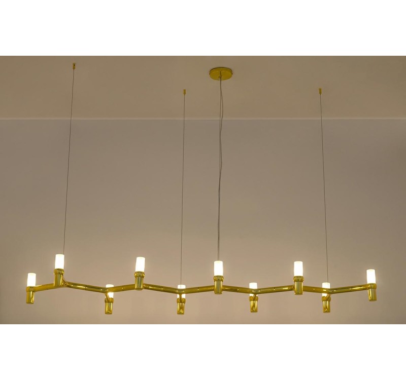 Lampa wisząca ATOMIC LONG złota