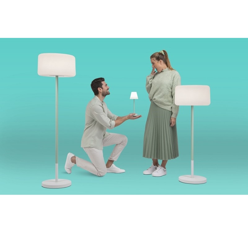 NEW GARDEN lampa stołowa LOLA SLIM 30 BATTERY lime