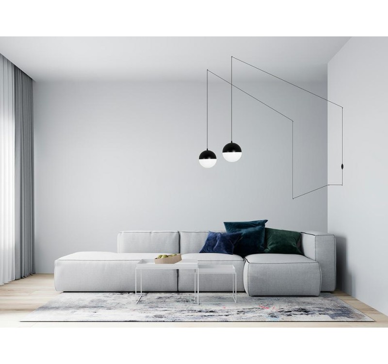 MOOSEE lampa ścienna BOWL DUO czarna