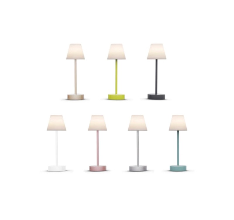 NEW GARDEN lampa stołowa LOLA SLIM 30 BATTERY mint