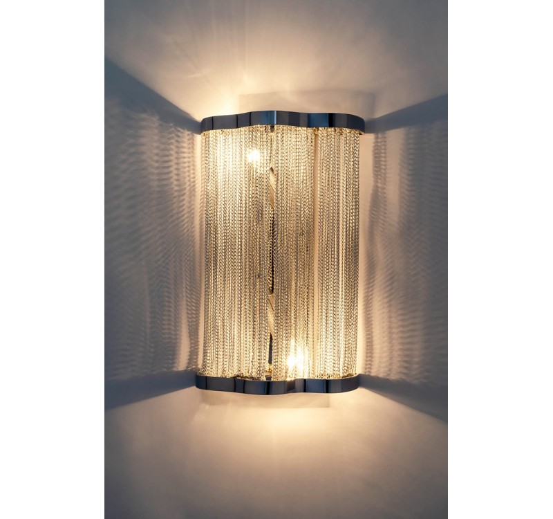 Lampa ścienna ATLANTA WALL 2 - aluminium, stal