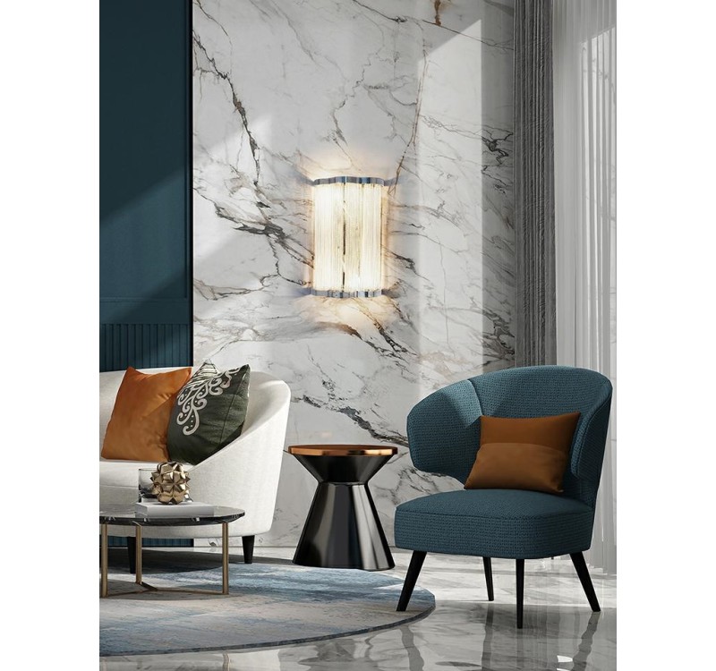 Lampa ścienna ATLANTA WALL 2 - aluminium, stal