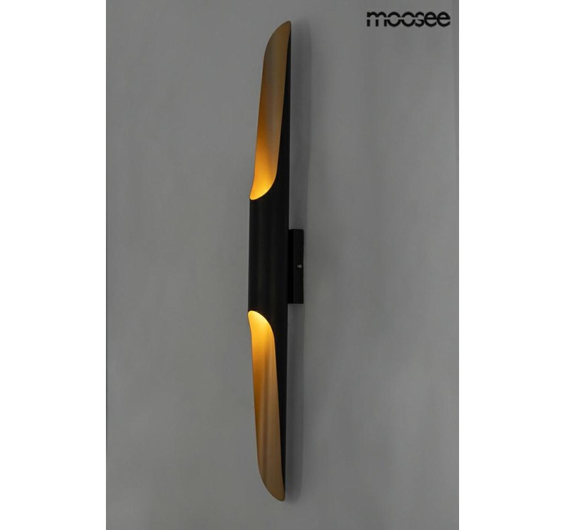 MOOSEE lampa ścienna CONTEO WALL czarna / złota