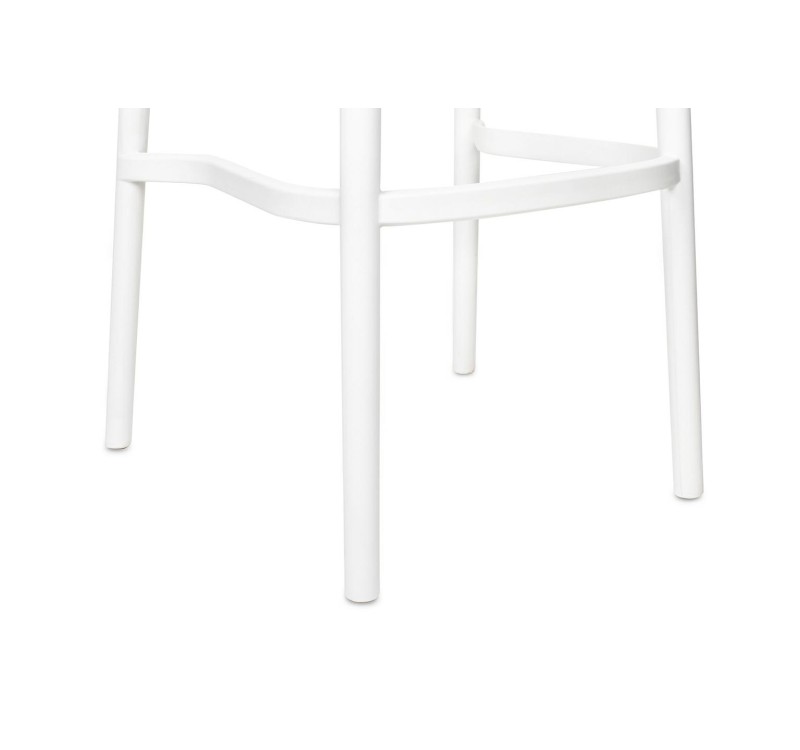 Krzesło barowe WICKY białe