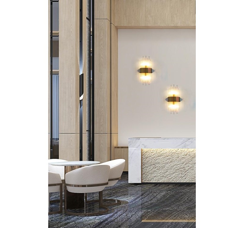 MOOSEE lampa ścienna PORTOFINO złota