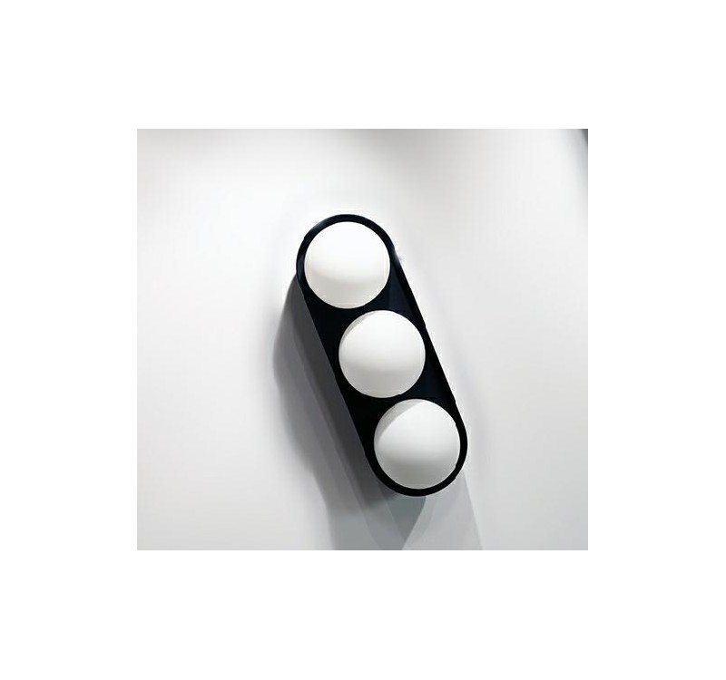 MOOSEE lampa ścienna DROPS 3 czarna